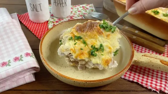 Диетическая запеканка из куриного филе