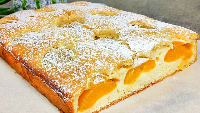 Вкусный пирог с абрикосами