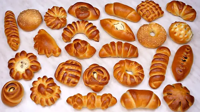 25 красивых булочек и пирожков с начинкой
