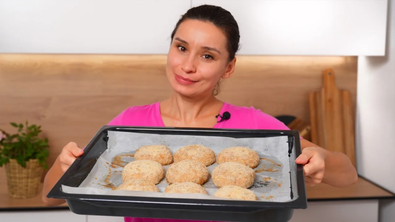 Куриные котлеты с грибной начинкой