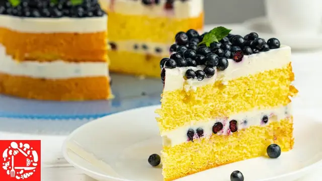Волшебный торт с черникой