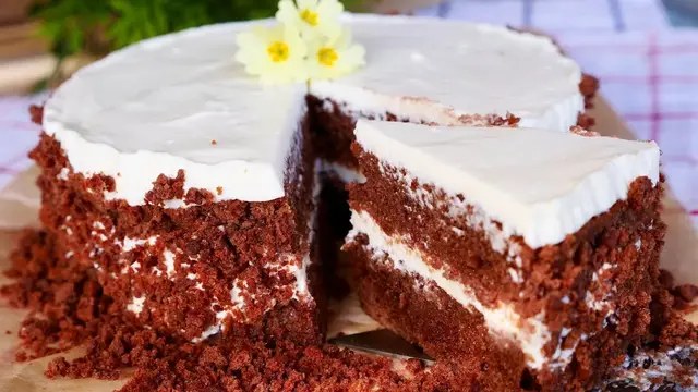 Вкусный шоколадный торт Три стакана
