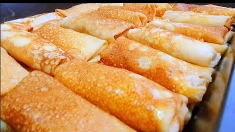Вкусные блины с творогом