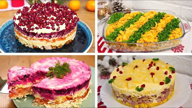 Вкусные и сытные салаты