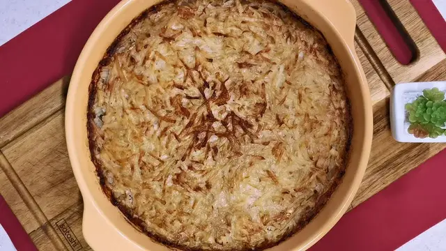 Картошка с капустой и фаршем в духовке