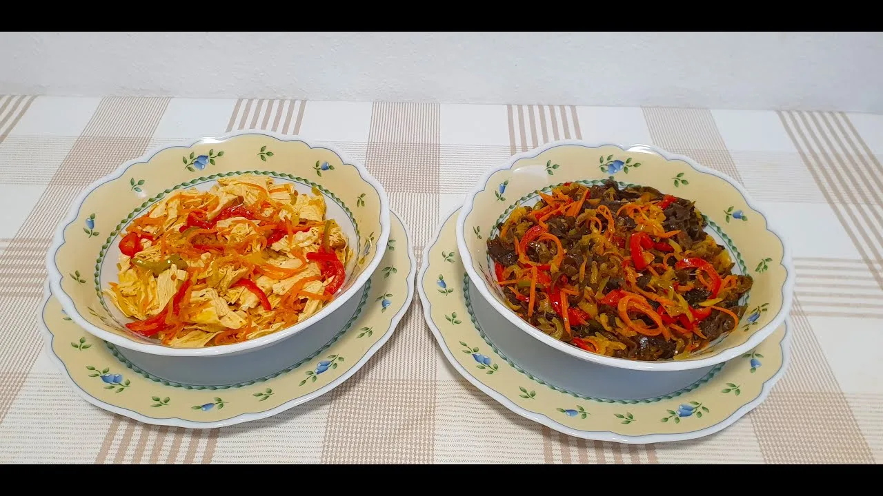 Вкусные салаты из грибов и спаржи