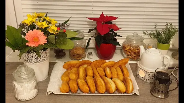 Жаренные пирожки с картошкой 