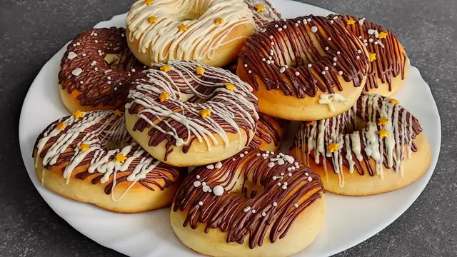 Воздушные пончики в духовке 