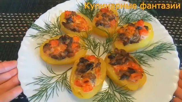 Вкусная картошечка с грибами