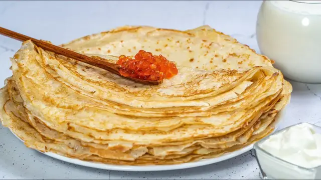 Вкусные блины на завтрак