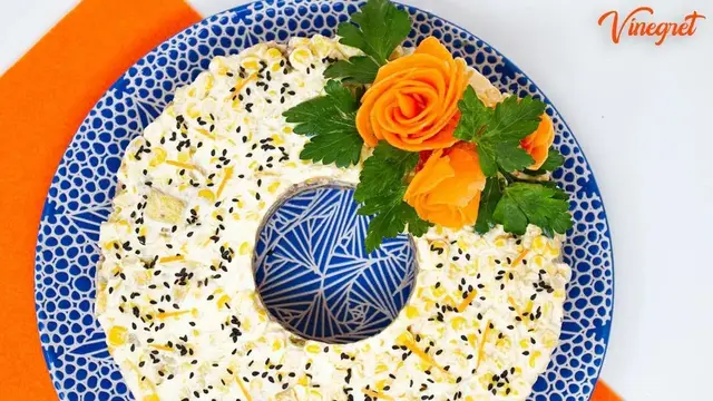 Праздничный салат из курицы 