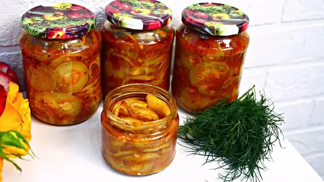 Салат из кабачков на зиму