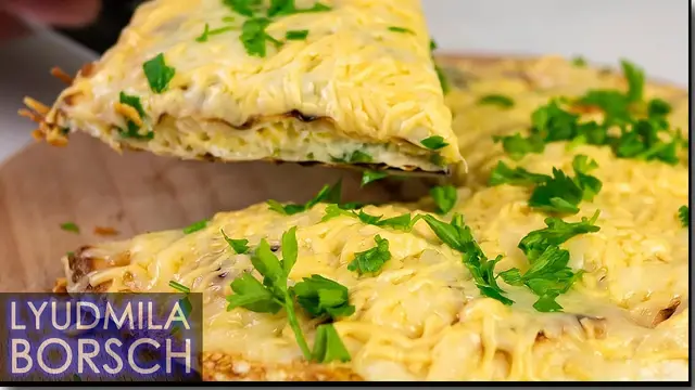 Лаваш с сыром, яйцом и зеленью 