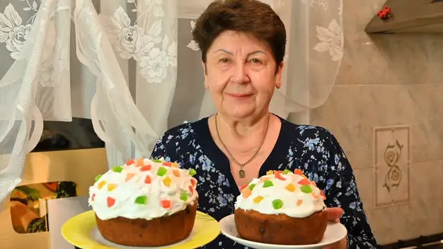 Творожные бездрожжевые куличи