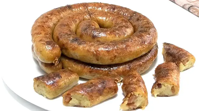 Вкусная картофельная колбаса