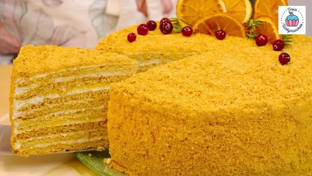 Тигровый «Медовик» с апельсиновым вкусом