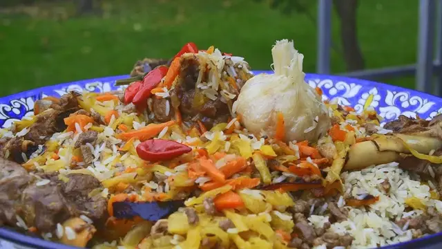 Плов с мясом на ужин