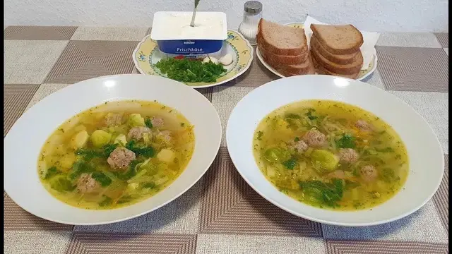 Полезный супчик с фрикадельками