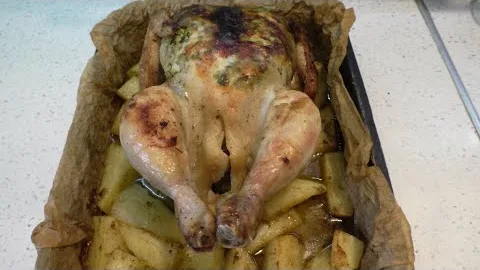 Курица запечённая в духовке