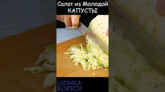 Салат из молодой капусты