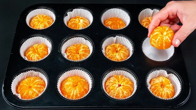 Мандариновые кексы с ароматным зимним напитком