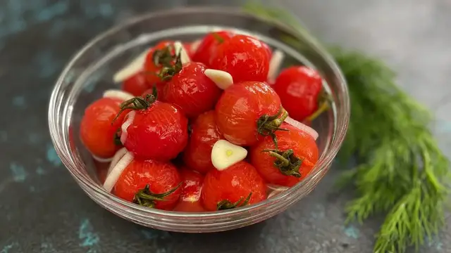Маринованные помидоры без шкурки 