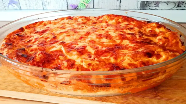 Заливной пирог с мясом
