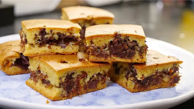 Заливной пирог с мясом