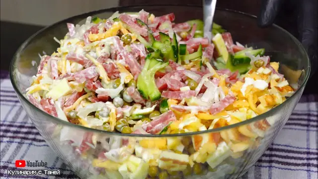 Очень вкусный и быстрый салат