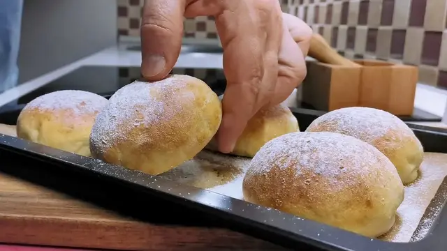 Пышные творожные булочки без дрожжей