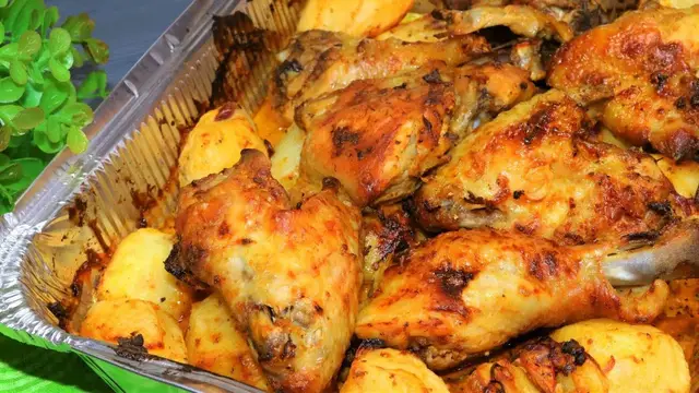 Курица с картошкой 