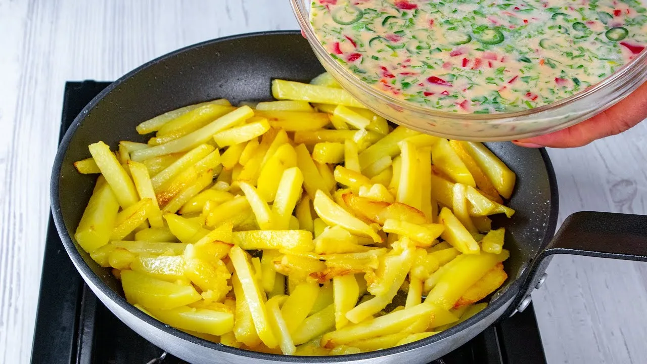 Необычная жареная картошка на ужин
