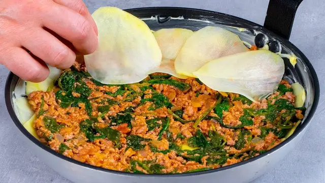 Картофельный тарт на сковороде!