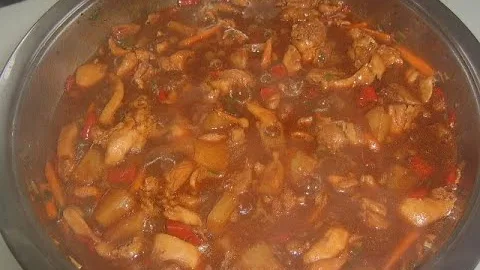 Куриное мясо в кисло-сладком соусе
