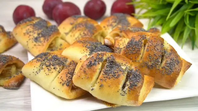 Творожные рулетики с яблоками