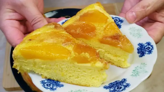 Персиковый пирог шарлотка
