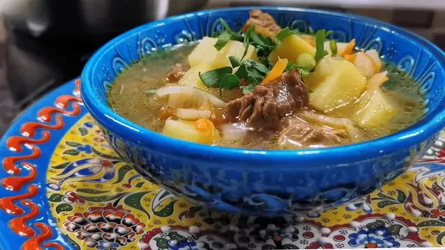 Суп с мясом по-восточному 