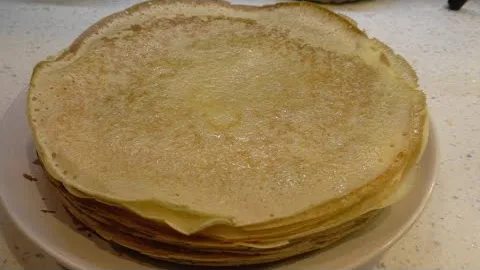 Заварные блинчики на кефире