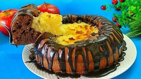 Самый простой и вкусный пирог с кремом