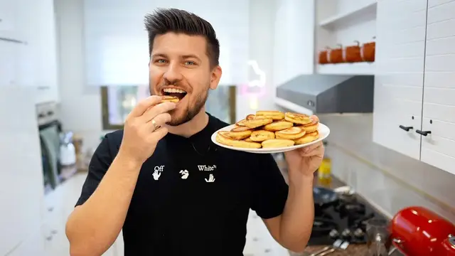 Пышные оладьи на кефире 