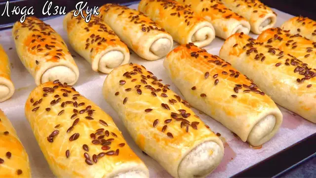 Быстрые пирожки с мясом в духовке