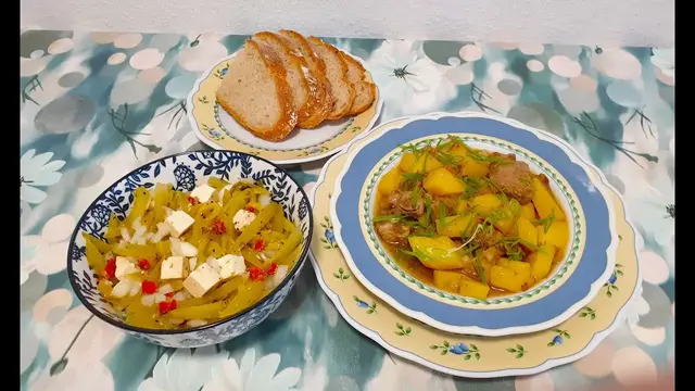 Ароматная картошечка с ребрышками