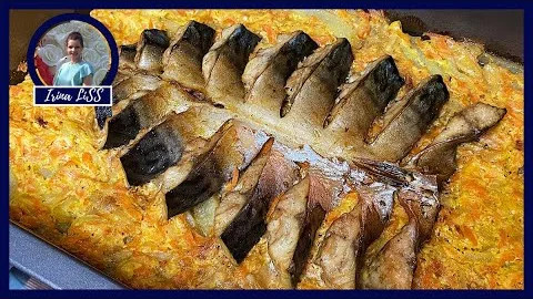 Скумбрия на картофельной подушке в духовке