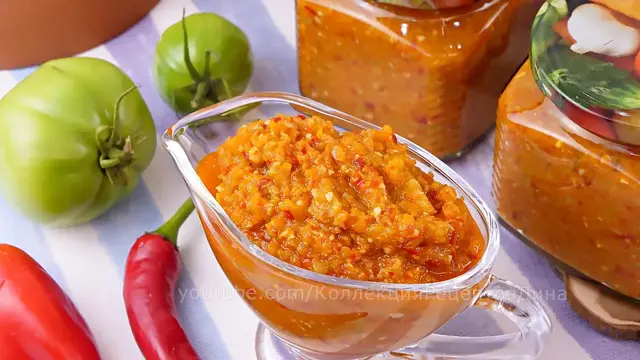 Аджика из зеленых помидоров