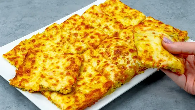 Пицца из кабачков с овощами и сыром
