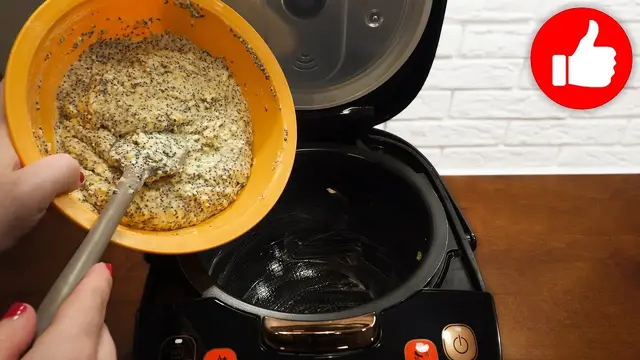 Творожный пирог с маком в мультиварке  