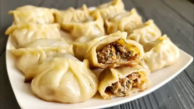 Пельмени по-корейски на сковороде
