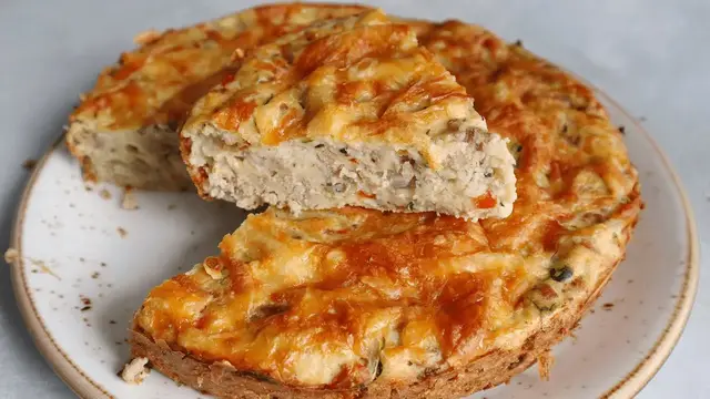 Полезный и сытный пирог из кабачков