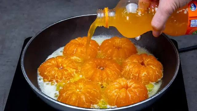 Новогодний десерт с мандаринами