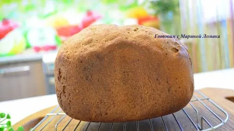 Вкусный пышный хлеб из трех видов муки